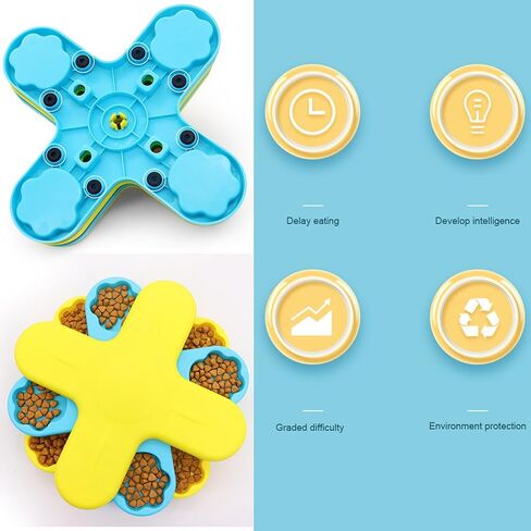 Dog Puzzle Toy, Dogs Brain Stimulation Mentally Stimulating Education Toys, Interactive Dog Enrichment Toys for IQ Training, Puppy Slow Feeder Dispenser Advanced Multiple Difficulty in Saudi Arabia