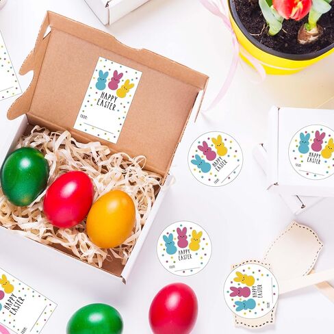 ملصقات عيد الفصح السعيدة للأطفال ، ملصقات ملصقات أرنب عيد الفصح ، علامات أرنب العلامات ، لأكياس صناديق الهدايا للبطاقات ، مستلزمات الحفلات - 2 شكل 20 ورقة لكل منهما - B04 in Kuwait