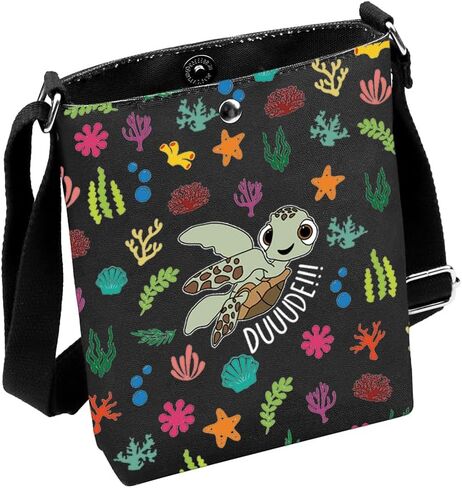 Nemo Dory Movie Inspired Gift Dude Squirt The Turtle Quote Crossbody Bag Squirt Turtle Lover Gift in Kuwait