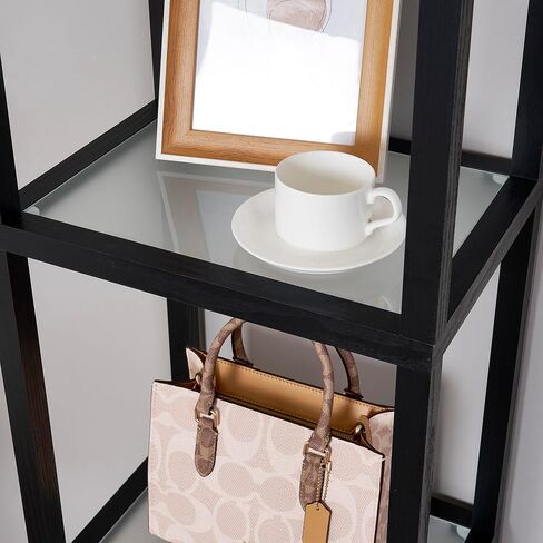FENLO LED Glass Display Cabinet – Dimmable Lighted Furniture for Bedroom, Living Room, or Office – Glass Curio Cabinet Shelf Lamp with App + Remote Control + Adjustable Lighting Fantasy Lite in Saudi Arabia