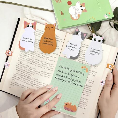 Dog Sticky Notes Set, 420 Sheets Cute Cartoon Animal Dogs Self-Stick Notes Pads Dogs Themed Memo Pads Dog Paw Page Markers Sticky Index Tabs for Home Office School Supplies in Saudi Arabia
