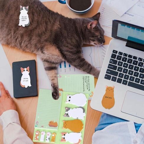 Dog Sticky Notes Set, 420 Sheets Cute Cartoon Animal Dogs Self-Stick Notes Pads Dogs Themed Memo Pads Dog Paw Page Markers Sticky Index Tabs for Home Office School Supplies in Saudi Arabia