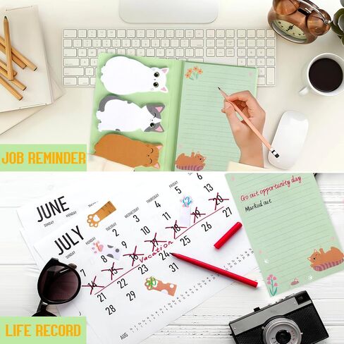 Dog Sticky Notes Set, 420 Sheets Cute Cartoon Animal Dogs Self-Stick Notes Pads Dogs Themed Memo Pads Dog Paw Page Markers Sticky Index Tabs for Home Office School Supplies in Saudi Arabia