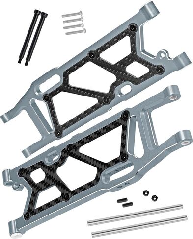 Aluminum Rear Suspension A Arms Upgrades Part for Arrma 1/8 Kraton 6S BLX,Outcast 6S BLX,Notorious 6S BLX,Talion 6S BLX,Rear Suspension A-Arms Hops up,Navy Blue in Saudi Arabia