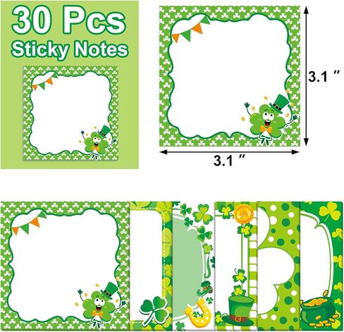 30 Pack Easter Egg Sticky Notes - 600 Sheets Spring Sticky Note Pads Easter Party Gift Notepad Spring Tea Birthday Party Holiday Appreciation Gift in Saudi Arabia