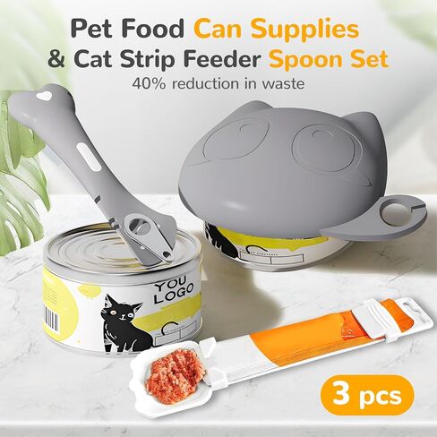 BAEJMJK 4pcs Cat Strip Feeder Sliding Pet Cat Treat Spoon Squeeze Lickable Treat Feeding Dispenser for Cats Liquid Snack and Wet Food in Kuwait