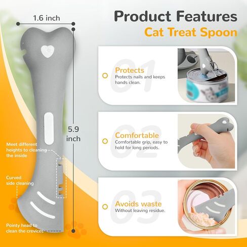 BAEJMJK 4pcs Cat Strip Feeder Sliding Pet Cat Treat Spoon Squeeze Lickable Treat Feeding Dispenser for Cats Liquid Snack and Wet Food in Kuwait