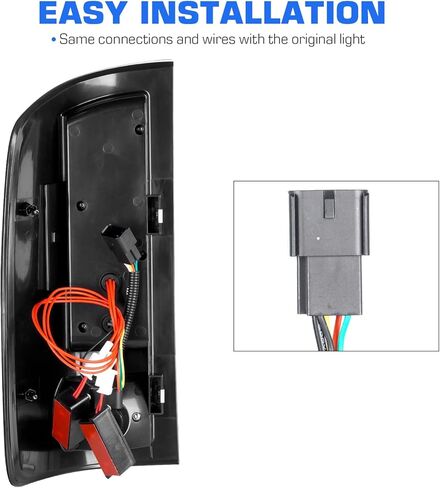 LED Tail Lights Fit for Dodge Ram 1500 2002-2006,Fit for Dodge Ram 2500 3500 2003-2006,Black Housing Smoke Lens in Kuwait