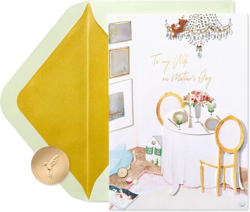 Papyrus Mothers Day Card for Wife from Husband (The Fun and Chaos) in Kuwait