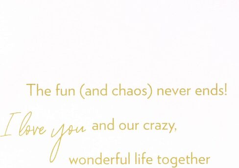 Papyrus Mothers Day Card for Wife from Husband (The Fun and Chaos) in Kuwait