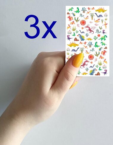 Nail Stickers Decal Transfers (5 Sheets) FLONZNAIL Cute Small Parrots Birds Vintage Watercolor Illustration in Saudi Arabia