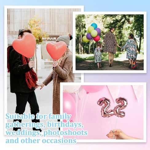 20 Pcs Balloon Sticks, Long Plastic Balloon Sticks With Bases, Balloon Holder Sticks Balloon Weights for Tying Balloon Arch Anniversary, Birthday, Parties, Wedding Decorations(Transparent) in Saudi Arabia