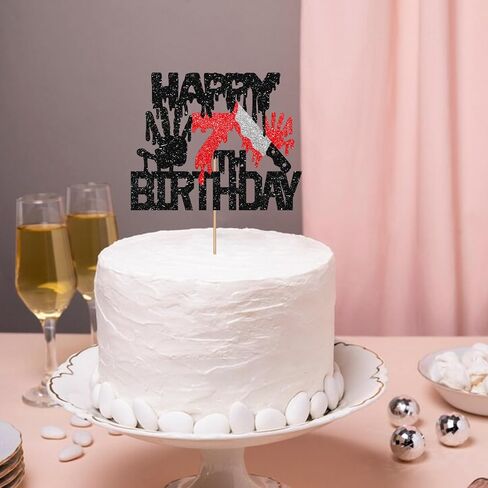 Killer Happy 12th Cake Toppere ، Zombie Bloody Friday Cake Decor in Kuwait
