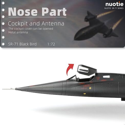 1/72 SR-71a Blackbird Metal Model 17.9 inchs High-Altitude 17974 Reconnaissance Aircraft Military Diecast Plane Model for Collection or Gift in Kuwait