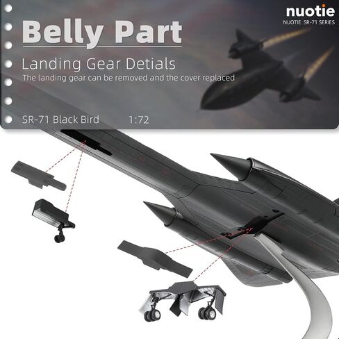 1/72 SR-71a Blackbird Metal Model 17.9 inchs High-Altitude 17974 Reconnaissance Aircraft Military Diecast Plane Model for Collection or Gift in Kuwait