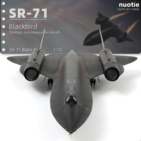 1/72 SR-71a Blackbird Metal Model 17.9 inchs High-Altitude 17974 Reconnaissance Aircraft Military Diecast Plane Model for Collection or Gift in Kuwait