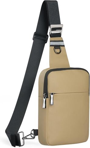 Mini Sling Bag for Women Men, Crossbody Bags Chest Bag Dual Pocket RFID Cell Phone Purse Travel Running Walking in Kuwait