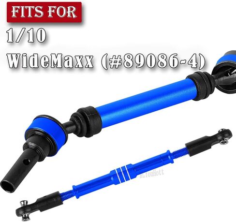 RC Upgrades Part for 1/10 WideMaxx (#89086-4) RC Car,#45 Steel Drive Shaft CVD Axles Driveshaft&Aluminum Turnbuckles Camber Links Hops Up,Navy Blue in Saudi Arabia