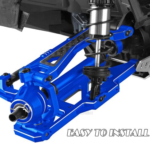RC Upgrades Part for 1/10 WideMaxx (#89086-4) RC Car,#45 Steel Drive Shaft CVD Axles Driveshaft&Aluminum Turnbuckles Camber Links Hops Up,Navy Blue in Saudi Arabia