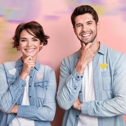 meccanixity 3pcs القلب الحديد على بقع أبيض مطرزة بقع تزيين خياطة على بقع للملابس الحرف اليدوية DIY الديكور القبعة ، 2.7x2.8 بوصة in Kuwait