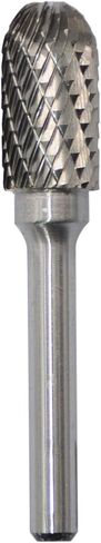 SC-5 5pcs Tungsten Carbide Burr TiN Rotary File Cylindrical Shape with Radius End Double Cut with 1/4''Shank for Die Grinder Drill Bit in Kuwait
