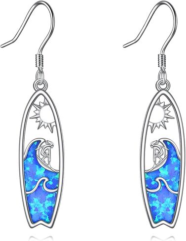 Shark Earrings Sterling Silver Hammerhead Shark Dangle Drop Earrings Ocean Animal Jewelry Gift for Women in Saudi Arabia