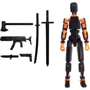 Assembly Completed T13 Action Figure, Titan 13 3D Printed Action Figure, Lucky 13 Action Figure, Assembled Dummy 13 Action Figure, 5.3 inch