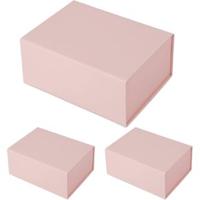 BETTPACK 3PACK هدايا الصناديق الإغلاق المغناطيسي ، صناديق وردية مع أغطية هدايا متينة هدايا قابلة للطي لليوم الأم ، عيد ميلاد ، المهرجانات ، الذكرى السنوية