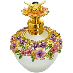 YU FENG Refillable Empty Flower Crystal Perfume Bottle Handmade Home Decor Lady Holiday Gift