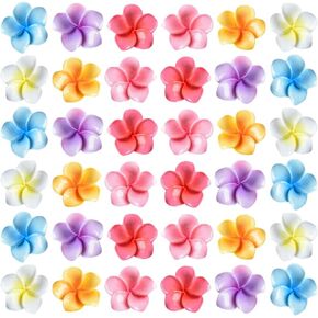 Gshllo 100 PCS 2.7 سم راتنج كبير Daisy سحر مسطح الظهر زهرة كابوشونات زهرة سكرابوكينغ حبات هاواي زهرة كب كيك سحر الأزهار الملونة
