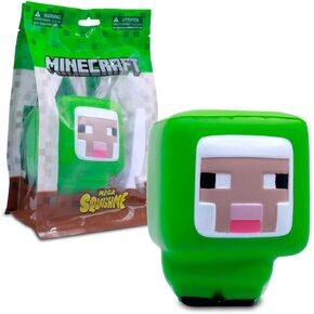 Minecraft Mega Squishme Series 4 ، Townible Squishy Toy (Brown Mooshroom Cow)