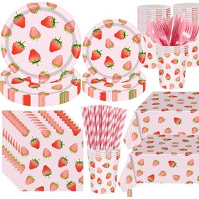 452 Pcs Hawaiian Party Decorations, Tropical Luau Paper Plates Napkins Cups Tablecloth Cutlery Straws for Summer Beach Aloha Floral Hawaiian Birthday Party Supplies Favors, Serves 50