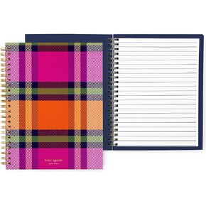 دفتر Note SPORAL MINI COLOTULL COLOTULL COLOTULLE ، 8.25 "× 6.75" دفتر مجلة مع 112 صفحة مبطنة ، Grand Plaid Duo