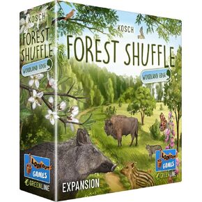 Games Forest Shuffle Woodland Edge Card Game التوسع - 36 نوعًا جديدًا وأشجارًا من أجل اللعب المحسّن! لعبة الاستراتيجية للأطفال والكبار ، الذين تتراوح أعمارهم بين 10+ ، 2-5 لاعبين ، 60 دقيقة من اللعب