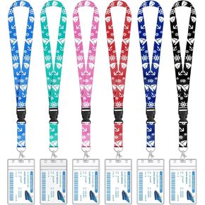 6 حزمة Cruise Lanyard لبطاقات السفن ، حبل قابلة للفصل مع حامل شارة هوية مقاوم للماء ، 2025 إكسسوارات Cruise Essentials