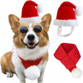 Aniac Dog Antlers Christms Christmas Dog Whood for Small Exger Dog Dog Comple Costumes Pet Elk Head Assories لعيد الميلاد هالوين (أصفر ، صغير)
