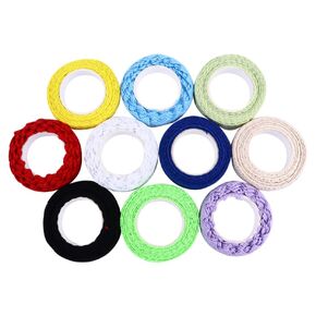 10 Rolls Self Adhesive Lace Tape Ribbon Cloth Lace Tape Decorative Sticky for Arts, DIY Craft, Scrapbook, Card Masking Supplies
