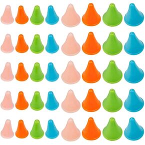 40 Pieces Knitting Needles Point Protectors Stoppers 2 Sizes 4 Colors Rubber Knit Needle Tip Covers for Knitting Craft for Knitting Craft