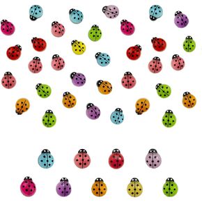 150Pcs Miniature Resin Bug Glow in Dark, Mini Ladybugs Ornaments, Flatback Resin Ladybug Decor, Luminous Tiny Resin Ladybug Model Figurine for Fairy Garden Micro Landscape Scrapbooking Deco