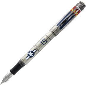 Retro 51 Tornado Fountain Pen - P -51 Mustang Edition ، Extra Fine Nib - Collector's Masterpiece