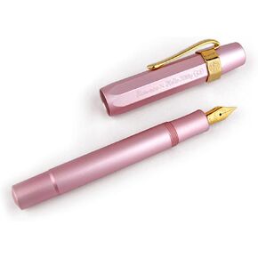 Kaweco X Hello Kitty Al Sport Fountain Pen 50th Anniversary Edition Pink ، Fine Nib Nostalgic Gold Pen Clip