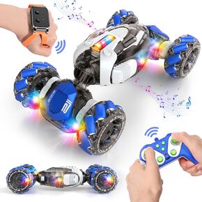 الإيماءات استشعار RC Stunt Car ، والسيارات التحكم عن بُعد ألعاب محول العمر 5-7 6-12 8 9 10 11 سنة فتيان ، ألعاب هدايا عيد ميلاد للأطفال ، 2.4 جيجا هرتز التحكم في اليد 360 درجة تدور