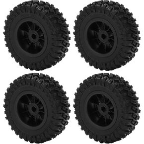 RC Car Rubber Tyres ، صنعة رائعة RC CAR WELLE قبضة قوية لـ MN D90 D91 D96 لـ WPL B14 B24 C14 C24 (R789BL Black)