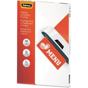 Fellowes 5746001 Thermal Laminating Pouches MENU 5MIL - 100PK NA
