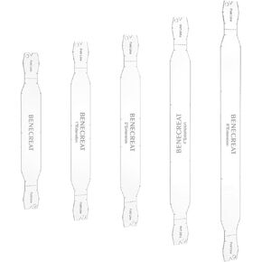 قالب مقبض Benecreat 5pcs أحجام حقيبة أكريليك ، 3/4 "-6" ، مقابض مدفوقة لأكياس الحمل والكروس