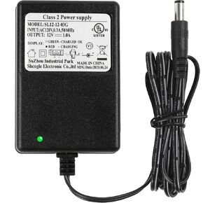 شاحن بطارية Lotfancy لشاحن Razor Power Core E90 ، ركوب 12 فولت على السيارة ، و 12 فولت أطفال يركبون إمدادات الطاقة لأفضل اختيار ، و Kid Trax Dynacraft Wrangler ، UL مدرج ، سلك 5 أقدام
