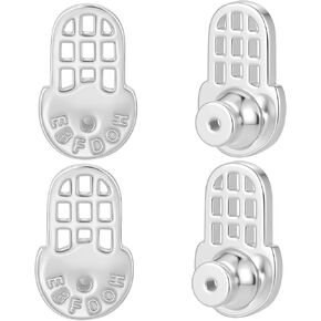 Earring Backs, EBFDOH Durable Mesh-Style Earring Backs Replacements for Droopy Ears Large Earring Backings for Heavy Earrings,Studs Locking Pierced Backers for Big Earlobe,Mixed Color