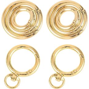 حلقات سلسلة مفاتيح مفتاح الذهب حلقة O Rings Clip -keychain carabiner مقطع مقطع حزام مفاتيح الذهب