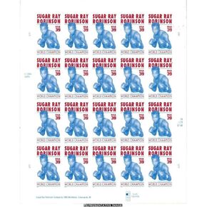 Sugar Ray Robinson Sheet 20 Mint US Postage 39c Stamps 4020 by USPS