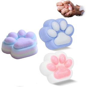 Taba Squishy Cat Paw Squeeze Toys ، 3 pcs squishy paw لطيف لزجة كرة الفراء اللزجة لزجاء للاصدان الإجهاد 2.7 بوصة باو ألعاب اسفنجي للفتيات والفتيان المراهقون ، صغرى
